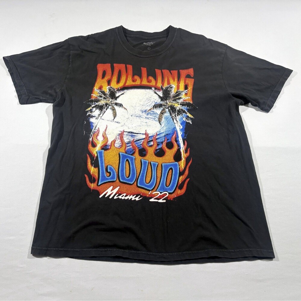 Rolling Loud T-Shirt Graphic Tee 2022 Miami Concert Kanye Kendrick Lamar Sz XL